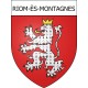 Stickers coat of arms Riom-ès-Montagnes adhesive sticker
