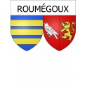 Roumégoux 15 ville Stickers blason autocollant adhésif