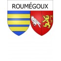 Stickers coat of arms Roumégoux adhesive sticker