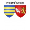 Roumégoux 15 ville Stickers blason autocollant adhésif