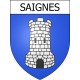 Saignes Sticker wappen, gelsenkirchen, augsburg, klebender aufkleber