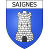 Stickers coat of arms Saignes adhesive sticker