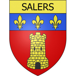 Pegatinas escudo de armas de Salers adhesivo de la etiqueta engomada