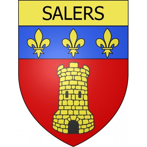 Salers 15 ville Stickers blason autocollant adhésif