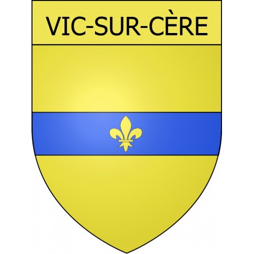 Adesivi stemma Vic-sur-Cère adesivo
