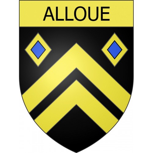 Alloue 16 ville Stickers blason autocollant adhésif