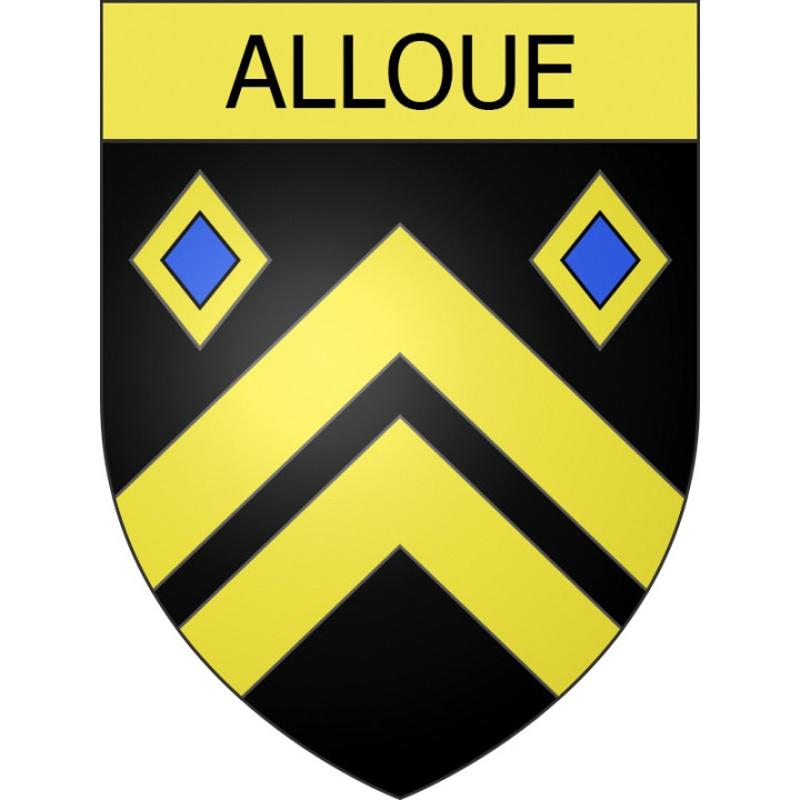 Stickers coat of arms Alloue adhesive sticker