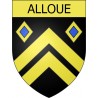 Stickers coat of arms Alloue adhesive sticker