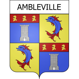 Stickers coat of arms Ambleville adhesive sticker