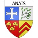 Pegatinas escudo de armas de Anais adhesivo de la etiqueta engomada