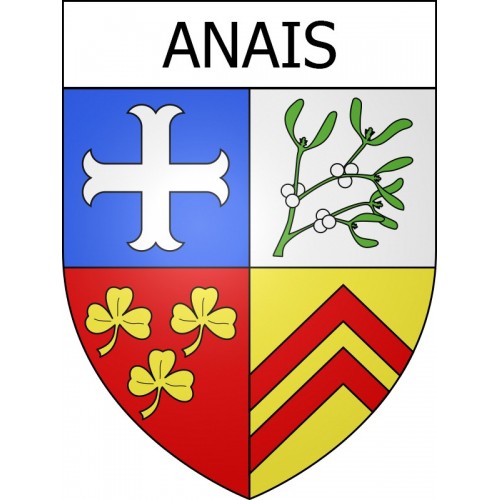 Pegatinas escudo de armas de Anais adhesivo de la etiqueta engomada