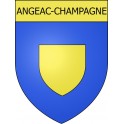 Angeac-Champagne Sticker wappen, gelsenkirchen, augsburg, klebender aufkleber