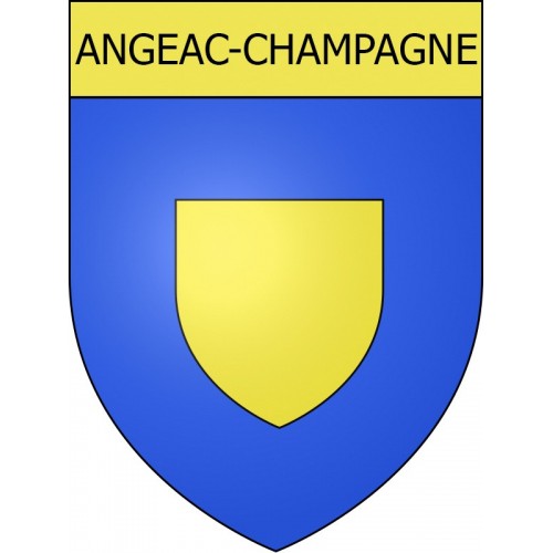 Angeac-Champagne Sticker wappen, gelsenkirchen, augsburg, klebender aufkleber