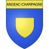 Angeac-Champagne 16 ville Stickers blason autocollant adhésif