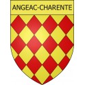 Angeac-Charente Sticker wappen, gelsenkirchen, augsburg, klebender aufkleber