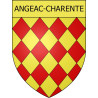 Angeac-Charente Sticker wappen, gelsenkirchen, augsburg, klebender aufkleber
