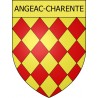 Stickers coat of arms Angeac-Charente adhesive sticker
