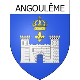 Stickers coat of arms Angoulême adhesive sticker