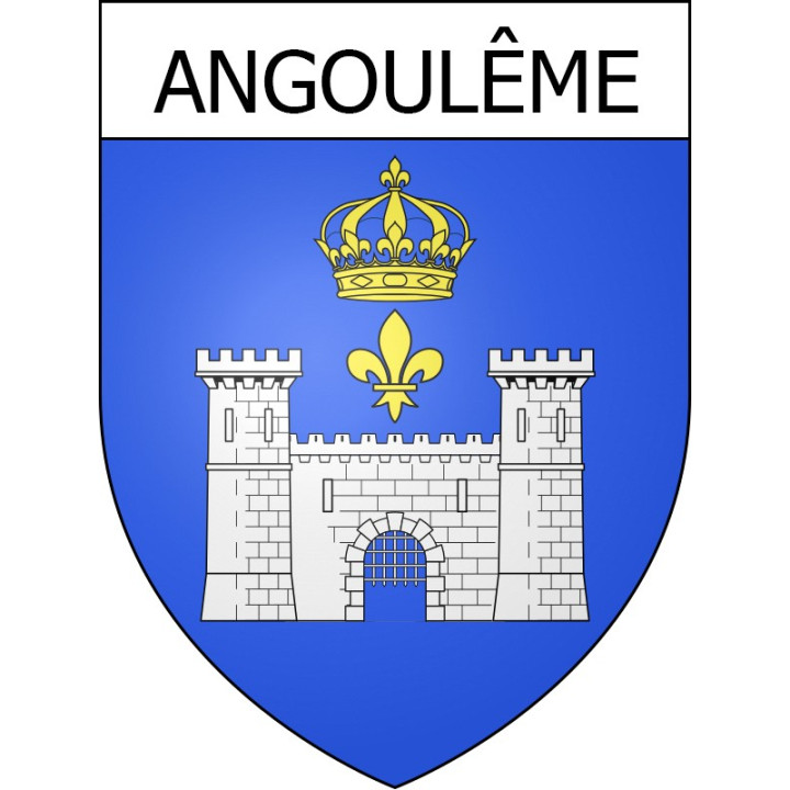 Angoulême Sticker wappen, gelsenkirchen, augsburg, klebender aufkleber
