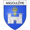 Pegatinas escudo de armas de Angoulême adhesivo de la etiqueta engomada
