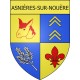 Asnières-sur-Nouère Sticker wappen, gelsenkirchen, augsburg, klebender aufkleber