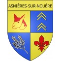 Asnières-sur-Nouère Sticker wappen, gelsenkirchen, augsburg, klebender aufkleber