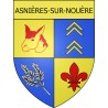 Stickers coat of arms Asnières-sur-Nouère adhesive sticker