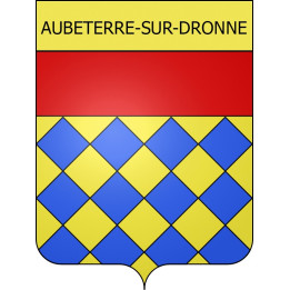 Stickers coat of arms Aubeterre-sur-Dronne adhesive sticker