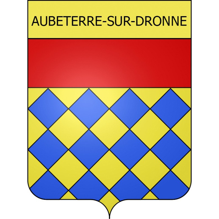 Aubeterre-sur-Dronne Sticker wappen, gelsenkirchen, augsburg, klebender aufkleber