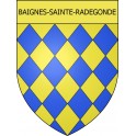 Pegatinas escudo de armas de Baignes-Sainte-Radegonde adhesivo de la etiqueta engomada