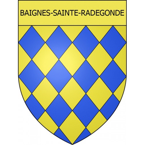 Baignes-Sainte-Radegonde 16 ville Stickers blason autocollant adhésif