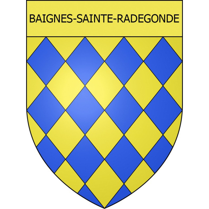 Baignes-Sainte-Radegonde 16 ville Stickers blason autocollant adhésif