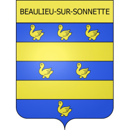 Beaulieu-sur-Sonnette Sticker wappen, gelsenkirchen, augsburg, klebender aufkleber