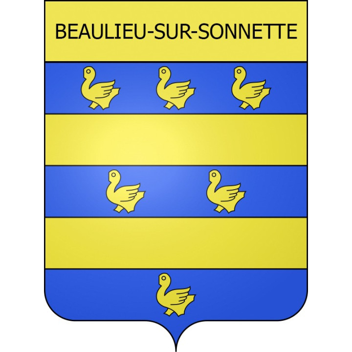 Stickers coat of arms Beaulieu-sur-Sonnette adhesive sticker