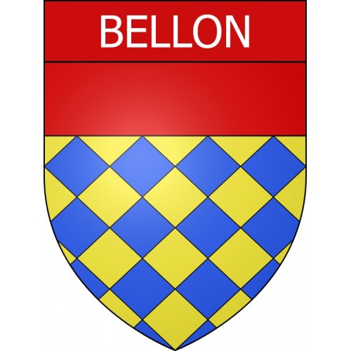 Pegatinas escudo de armas de Bellon adhesivo de la etiqueta engomada