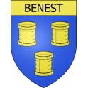 Benest Sticker wappen, gelsenkirchen, augsburg, klebender aufkleber