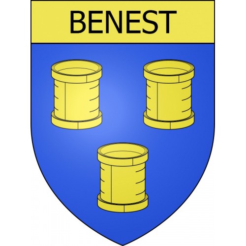 Benest Sticker wappen, gelsenkirchen, augsburg, klebender aufkleber