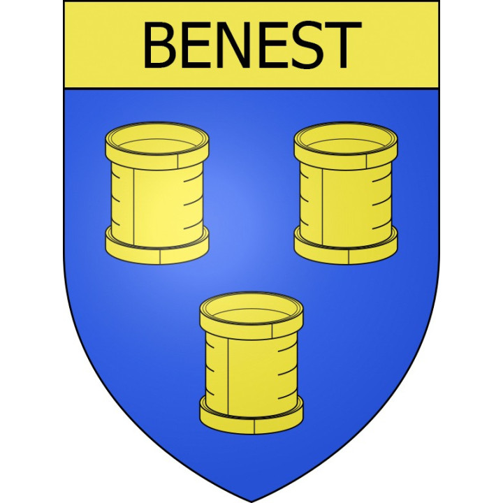 Benest Sticker wappen, gelsenkirchen, augsburg, klebender aufkleber