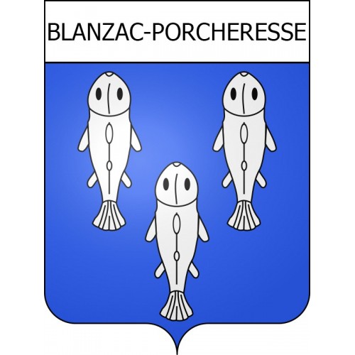 Adesivi stemma Blanzac-Porcheresse adesivo