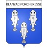 Blanzac-Porcheresse 16 ville Stickers blason autocollant adhésif