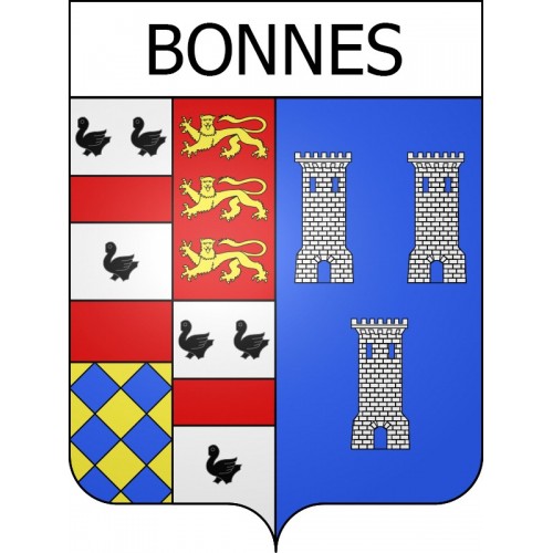 Bonnes 16 ville Stickers blason autocollant adhésif