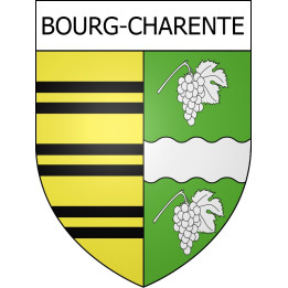 Stickers coat of arms Bourg-Charente adhesive sticker