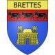 Brettes Sticker wappen, gelsenkirchen, augsburg, klebender aufkleber