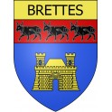 Brettes Sticker wappen, gelsenkirchen, augsburg, klebender aufkleber