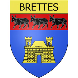 Stickers coat of arms Brettes adhesive sticker