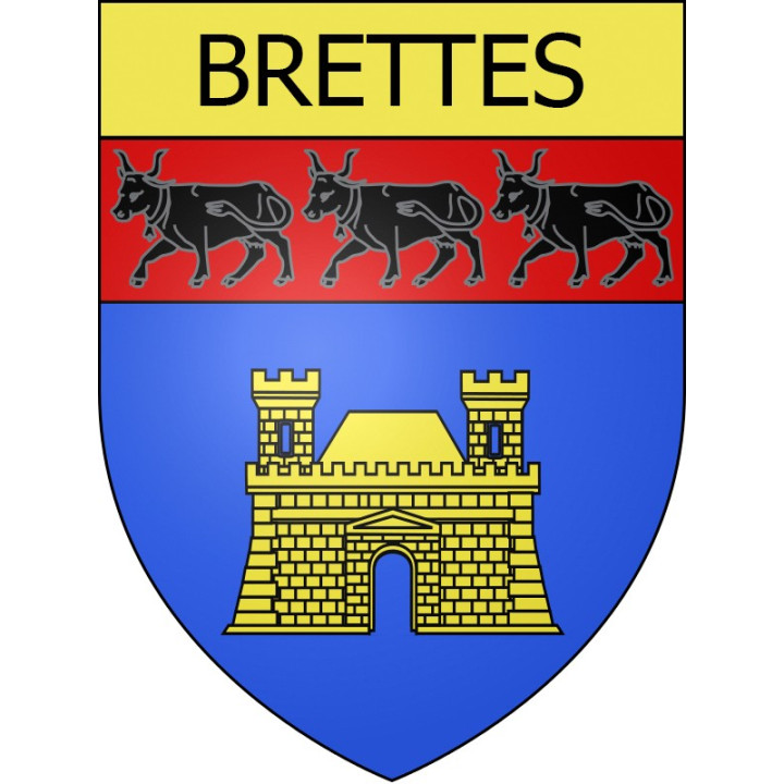 Brettes Sticker wappen, gelsenkirchen, augsburg, klebender aufkleber