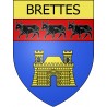 Brettes 16 ville Stickers blason autocollant adhésif