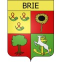 Brie Sticker wappen, gelsenkirchen, augsburg, klebender aufkleber