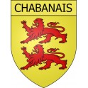Chabanais 16 ville Stickers blason autocollant adhésif