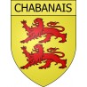 Chabanais 16 ville Stickers blason autocollant adhésif